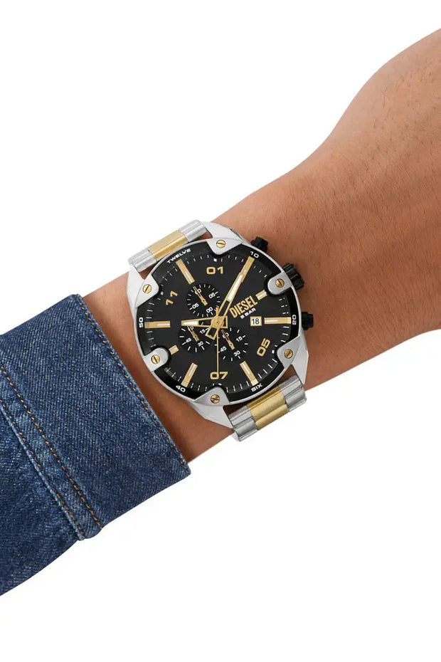 Spiked Stainless Steel Watch Diesel