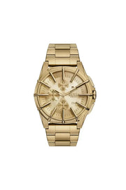 Framed gold-tone stainless steel watch Diesel