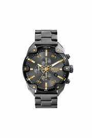Spiked Two-Tone Stainless Steel Watch Diesel