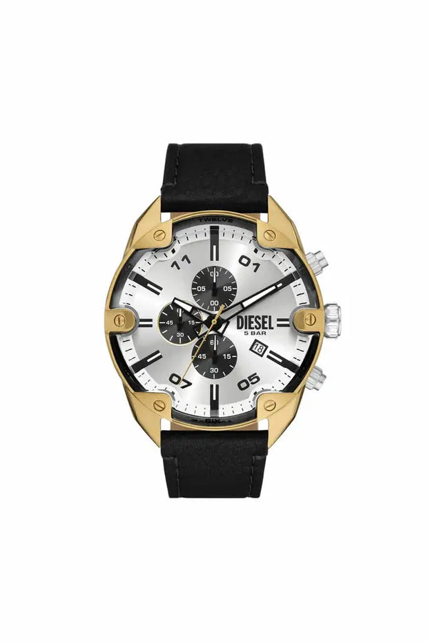 Spiked Chronograph, Gold-Tone Stainless Steel Watch Diesel