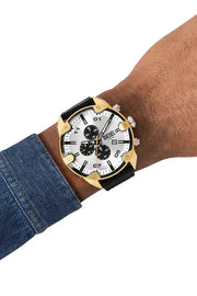 Spiked Chronograph, Gold-Tone Stainless Steel Watch Diesel