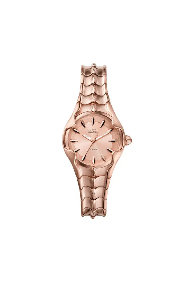 Vert three-hand rose gold-tone stainless steel watch Diesel