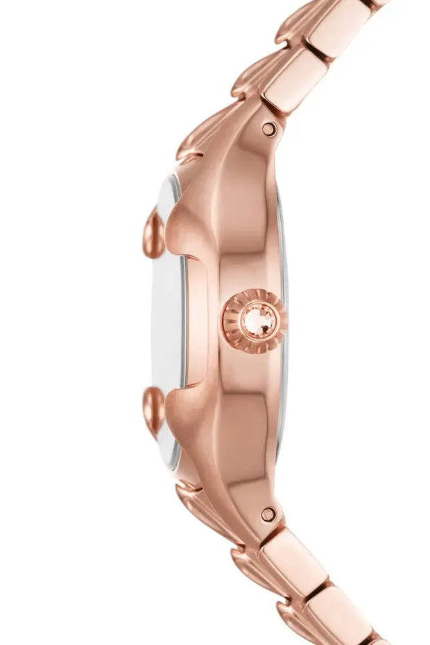Vert three-hand rose gold-tone stainless steel watch Diesel
