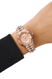 Vert three-hand rose gold-tone stainless steel watch Diesel