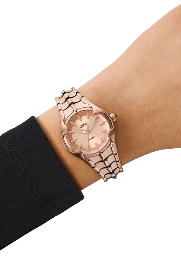 Vert three-hand rose gold-tone stainless steel watch Diesel