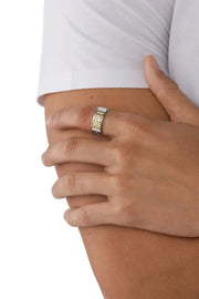 Two-Tone Stainless Steel Band Ring Diesel