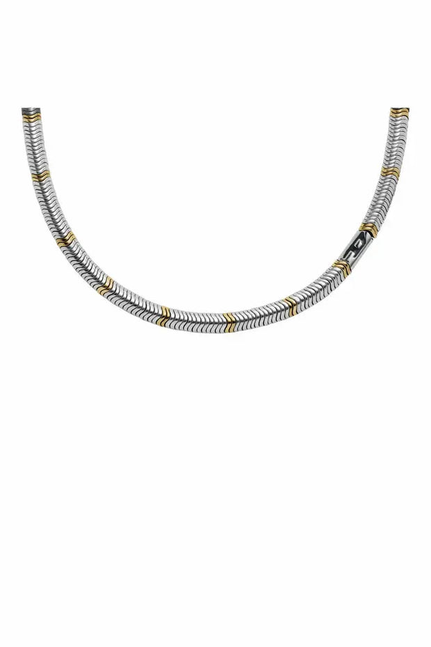 Hematite Beaded Necklace Diesel