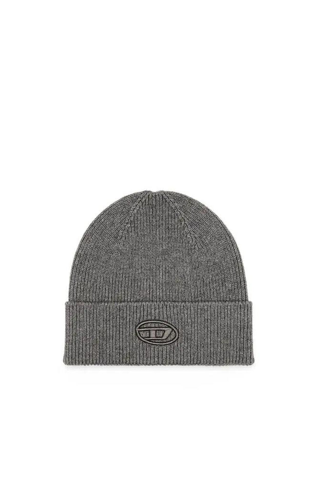 Ribbed beanie with D embroidery Diesel