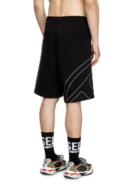 Sweat shorts with maxi D logo Diesel