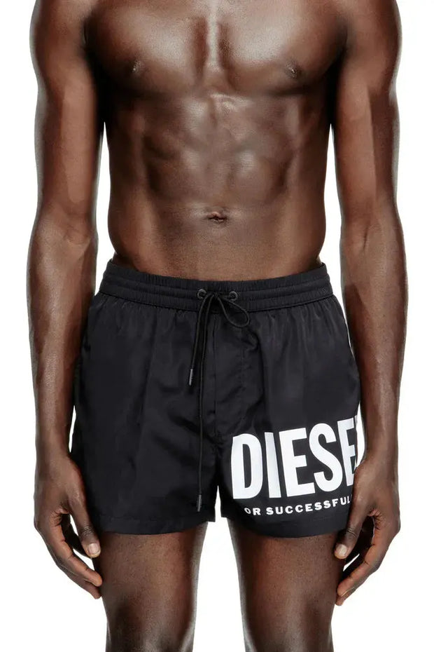 Swim shorts with logo print Diesel