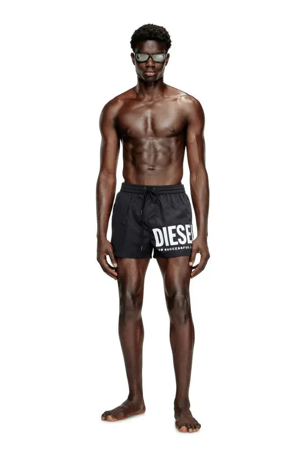 Swim shorts with logo print Diesel