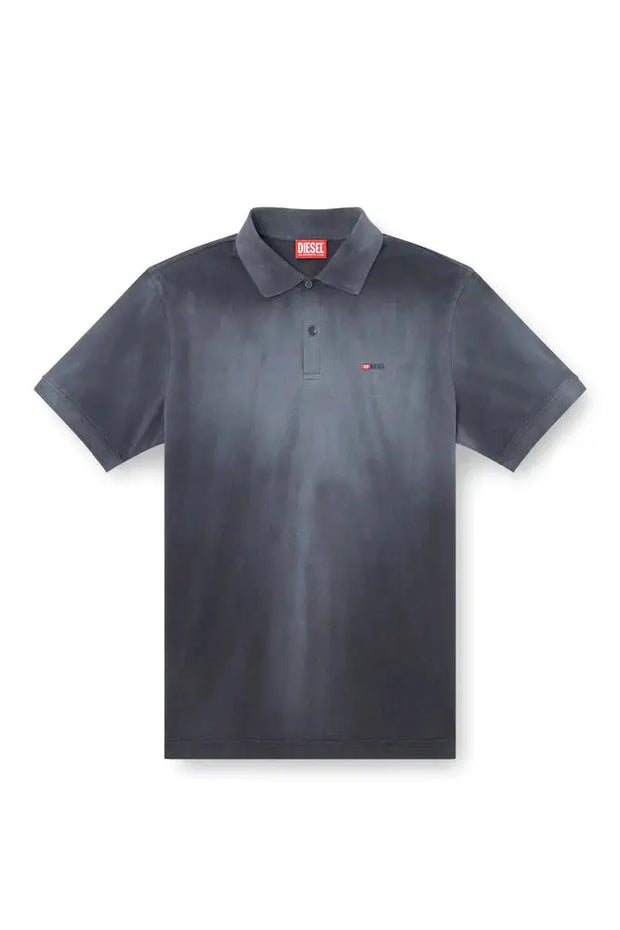 Jersey polo shirt with logo embroidery Diesel