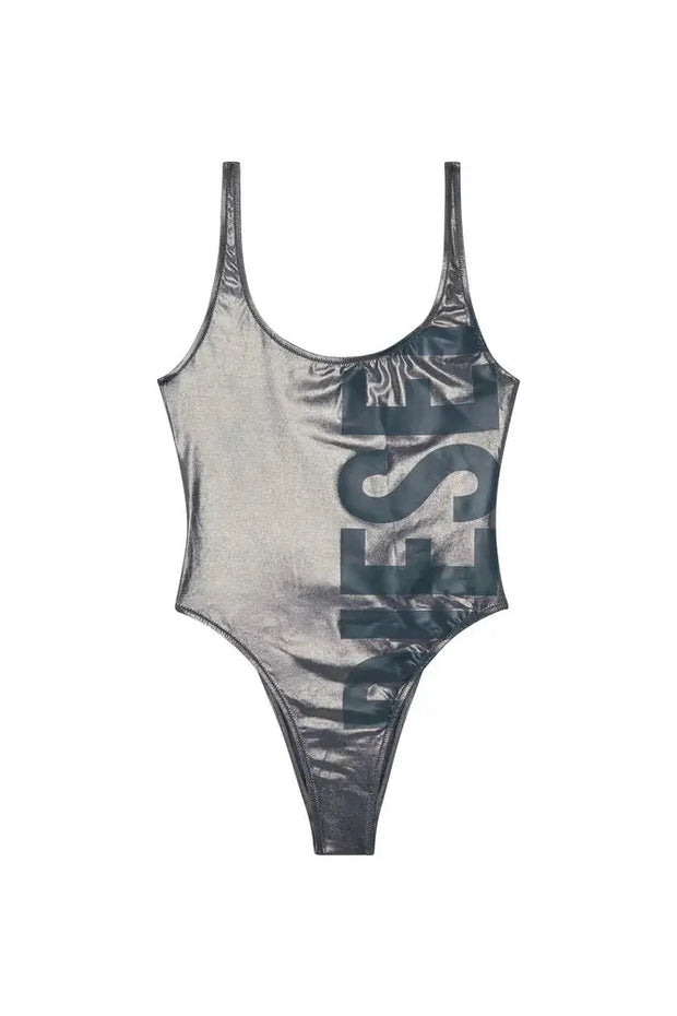 Metallic logo swimsuit Diesel