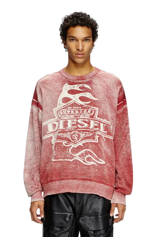 Reverse-print logo jumper Diesel