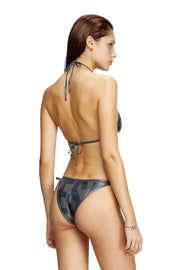 Metallic bikini bottoms with logo Diesel