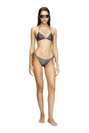 Metallic bikini bottoms with logo Diesel
