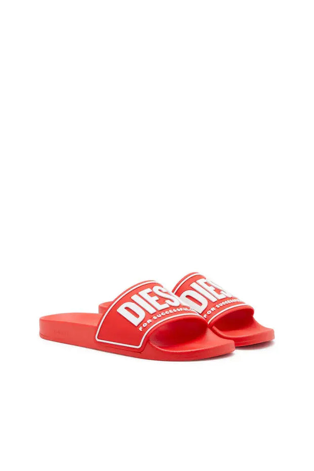 Sa-Mayemi-Rubber slides with embossed logo Diesel