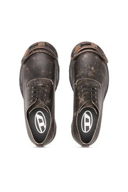 D-Hammer-Derby shoes in treated leather Diesel