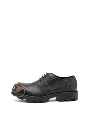 D-Hammer-Derby shoes in treated leather Diesel