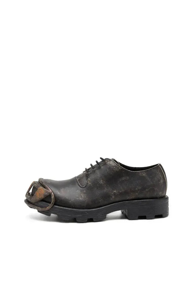 D-Hammer-Derby shoes in treated leather Diesel