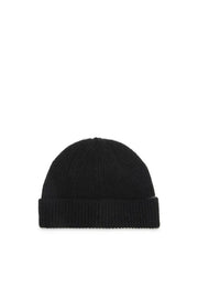 Ribbed beanie with Oval D cut-out Diesel