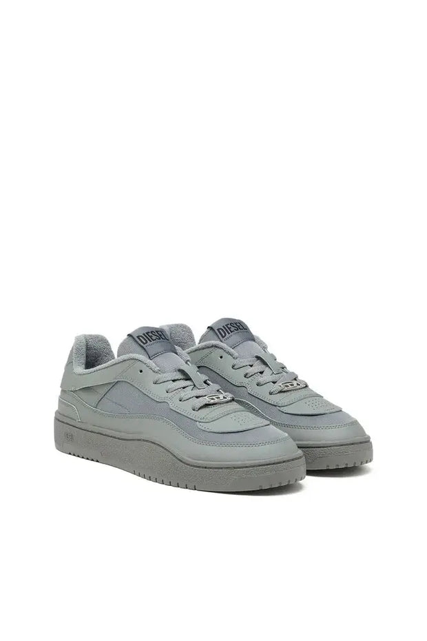 S-Oval Skate-Fabric-panelled leather sneakers Diesel