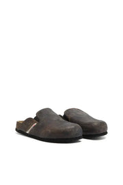 D-Woodstock-Clogs in crackle-effect suede Diesel