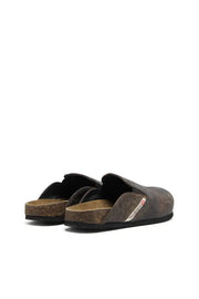 D-Woodstock-Clogs in crackle-effect suede Diesel