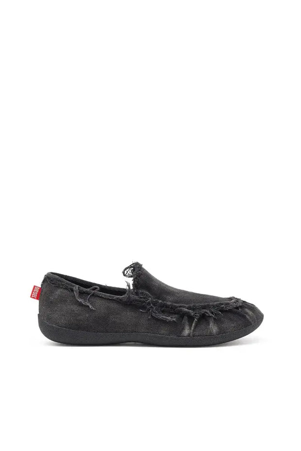 D-Shock-Distressed denim loafers Diesel