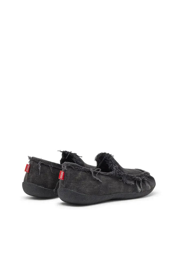 D-Shock-Distressed denim loafers Diesel