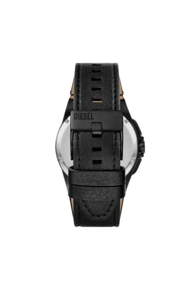 Framed black leather watch Diesel