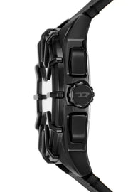 Framed black leather watch Diesel