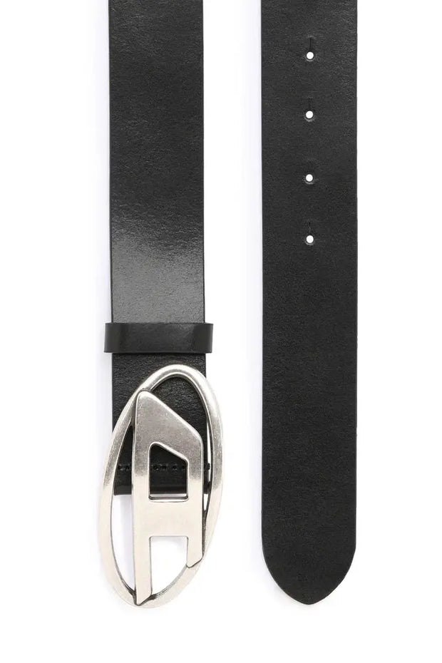 Leather Belt With D Buckle Diesel