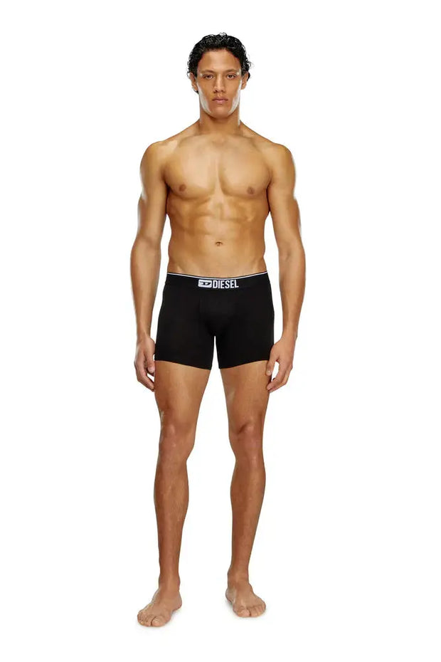 Three-pack of plain long boxer briefs Diesel