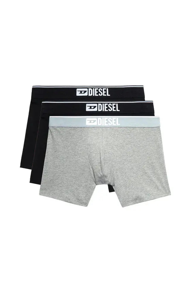 Three-pack of plain long boxer briefs Diesel