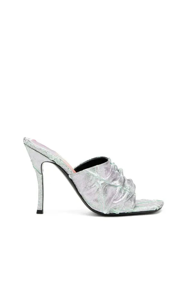 D-Sydney-Mule sandals in shimmering denim Diesel
