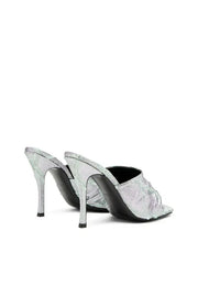 D-Sydney-Mule sandals in shimmering denim Diesel