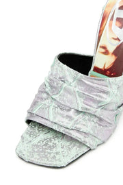 D-Sydney-Mule sandals in shimmering denim Diesel