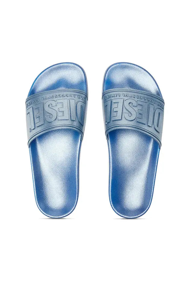 Sa-Mayemi-Slides in pearlescent rubber Diesel