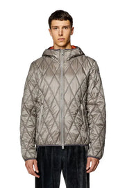 Hooded jacket in quilted nylon Diesel