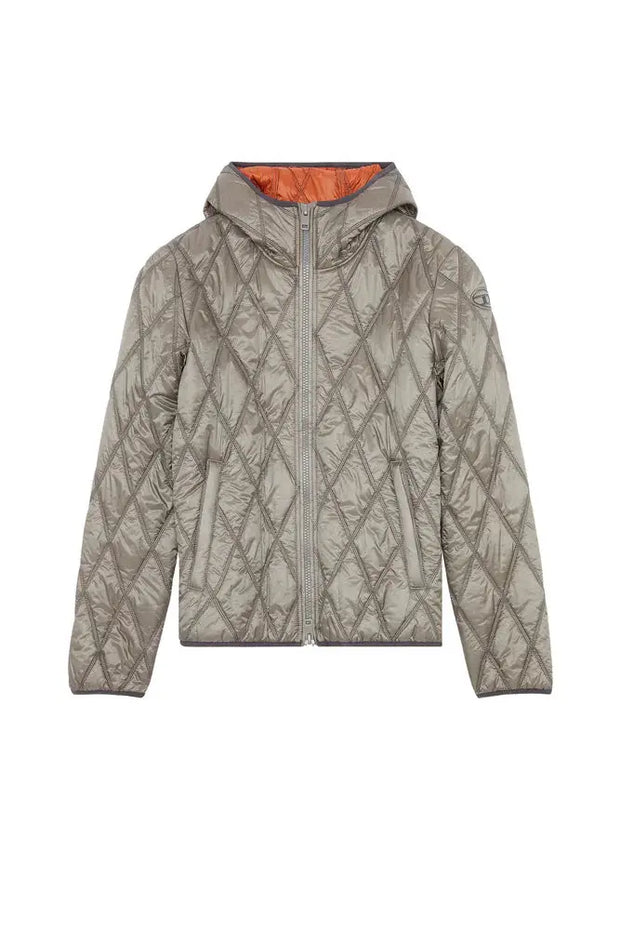 Hooded jacket in quilted nylon Diesel