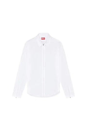 Logo-embroidered zip shirt Diesel