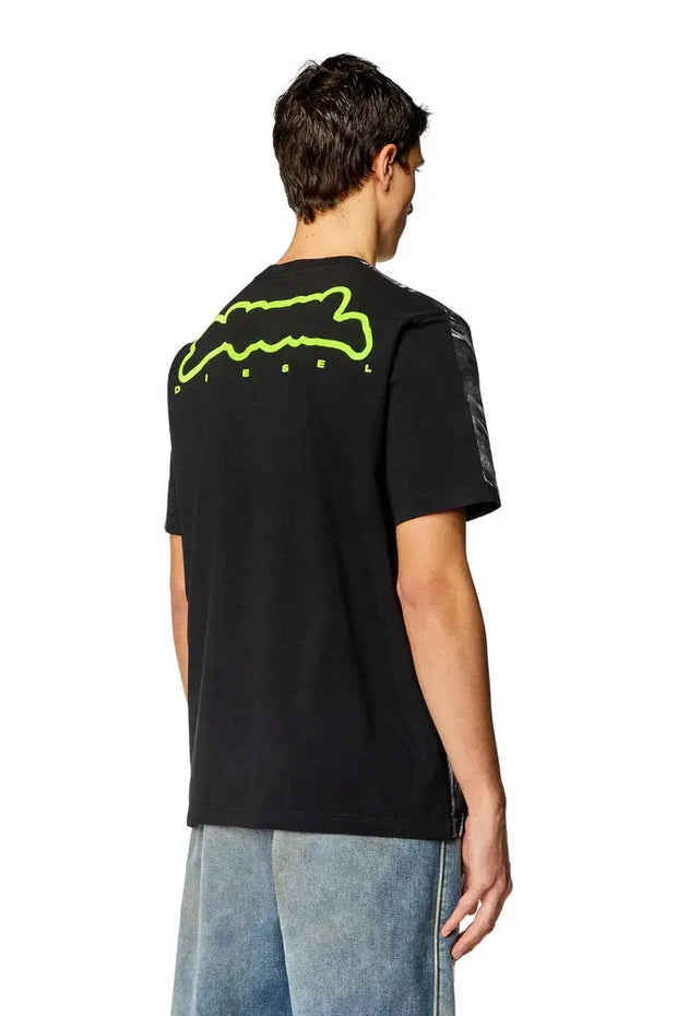 T-shirt with crease-effect print Diesel