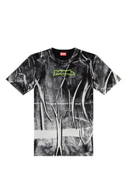 T-shirt with crease-effect print Diesel