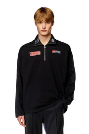 Half-zip shirt in jersey and poplin Diesel