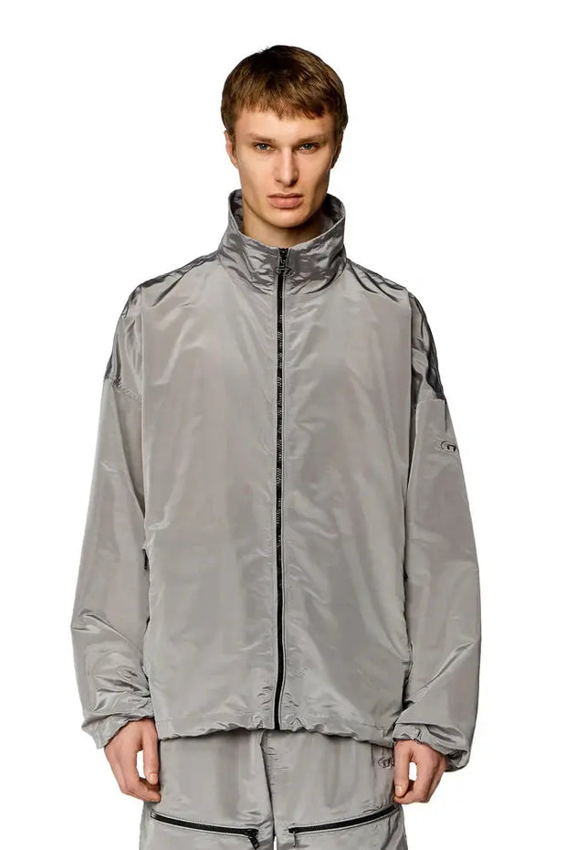 Fluid windbreaker in ciré nylon Diesel
