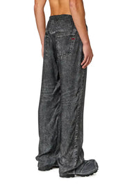 Track pants with denim print Diesel
