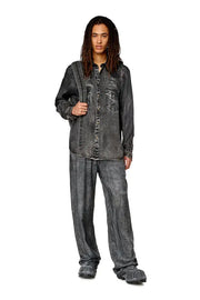 Track pants with denim print Diesel