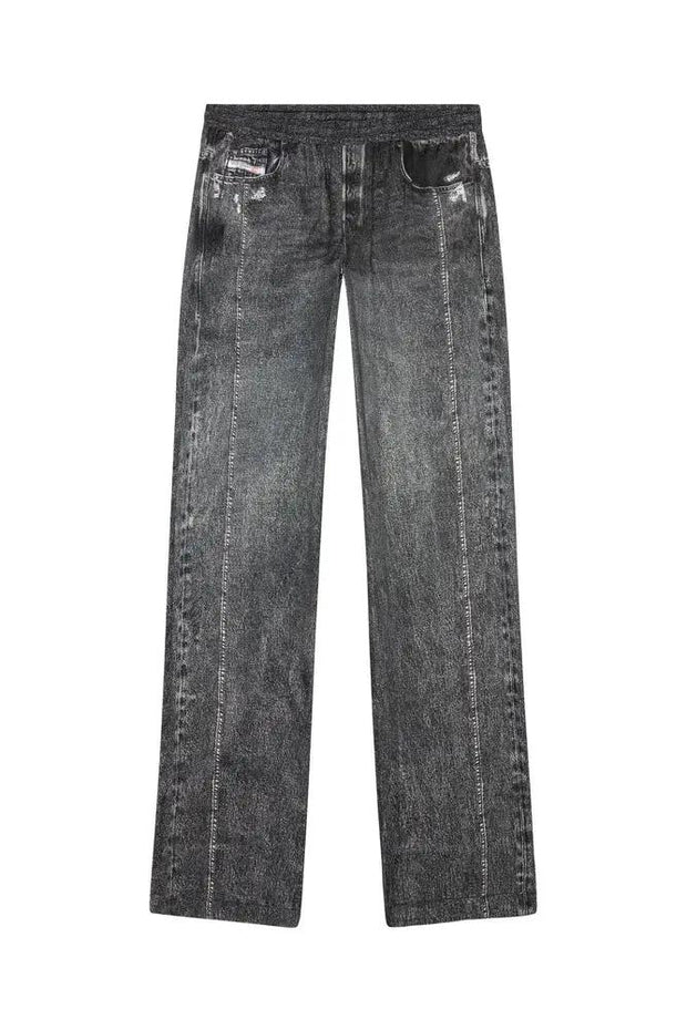 Track pants with denim print Diesel