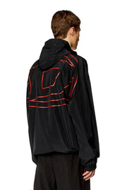 Windbreaker with shiny Oval D print Diesel